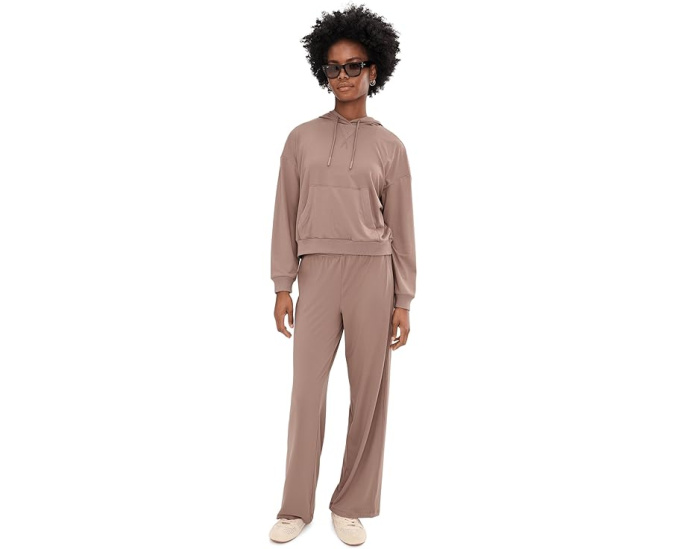 Широкие брюки Barefoot Dreams Butterchic с отстрочкой
