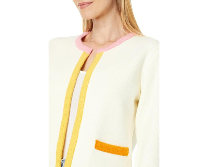 Кардиган свитер Color Block от English Factory оверсайз