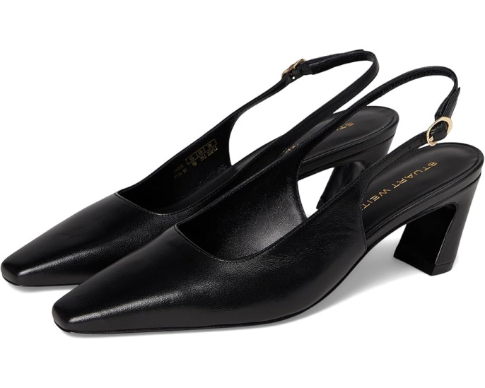 Босоножки Stassi Slingback 50 Stuart Weitzman с квадратным носком