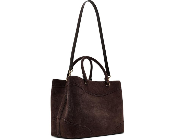 Сумка Lauren Ralph Lauren Perforated Suede Large Marcy Satchel из замши