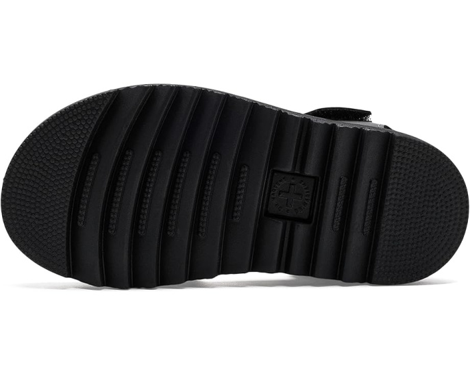 Детские сандалии Dr. Martens Marlowe Hearts II J с блестящим сердцем на регулируемых липучках