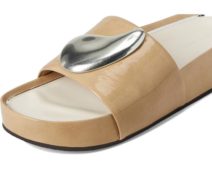 Сланцы Tory Burch Patos на платформе с металлической фурнитурой