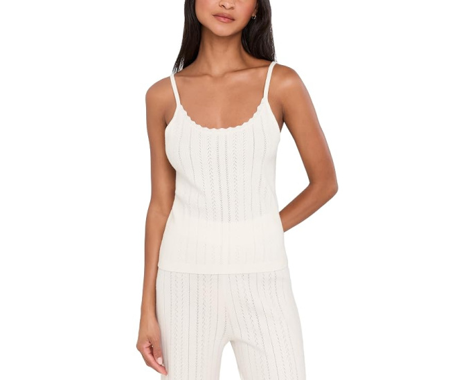 Топ-камисол Eberjey Pointelle Sweater Scoop Neck Cami