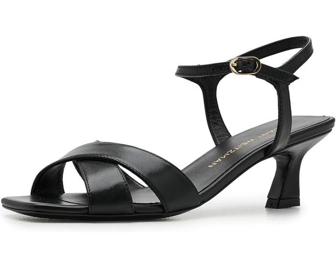 Босоножки Stuart Weitzman Vinnie Sandal 50 на каблуке kitten heel