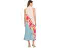 Платье Adrianna Papell Floral Pleated Chiffon с цветочным принтом