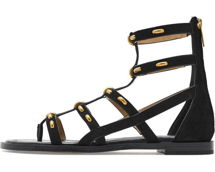 MICHAEL Michael Kors босоножки Noa Flat Sandals из замши с застежкой-молнией