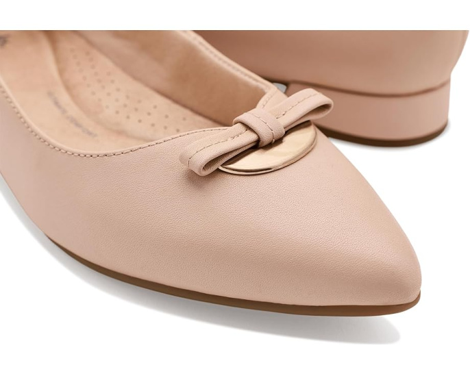 Туфли Natalyn Trim от Clarks из мягкой кожи с декоративным бантом