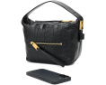 Сумка-хобо AllSaints Vega Panel Grab из кожи с панельным дизайном
