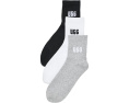 UGG Носки Quinlin Logo Quarter 3 штуки из переработанных материалов