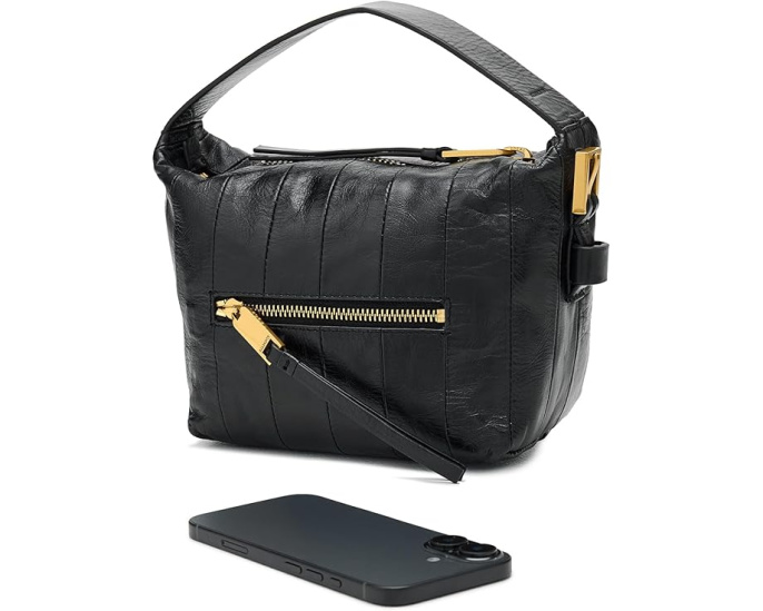 Сумка-хобо AllSaints Vega Panel Grab из кожи с панельным дизайном