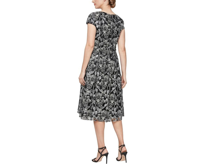 Short Embroidered A-Line Dress