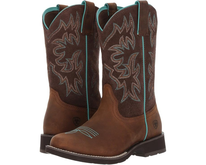 Сапоги Ariat Delilah с круглым мысом коричневые