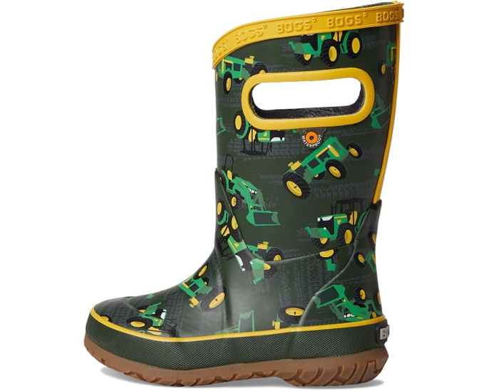 Детские сапоги Bogs Rainboot Tractor с трактором и технологией борьбы с запахами
