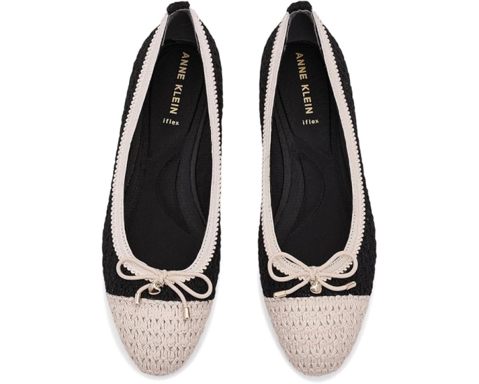Балетки Anne Klein Luci-C с бантом из полиуретана