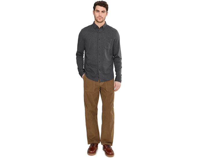 Рубашка Faherty Coastline Knit в клетку из мягкого хлопка