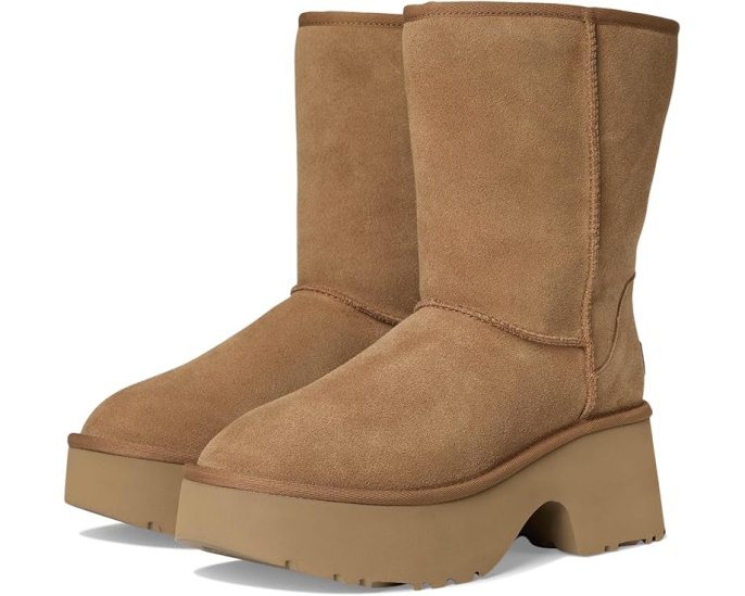 Ботильоны UGG Classic Short New Heights на платформе и каблуке