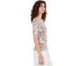 Топ с вырезом лодочкой Paisley из хлопка с эластаном Lauren Ralph Lauren