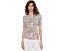 Топ с вырезом лодочкой Paisley из хлопка с эластаном Lauren Ralph Lauren