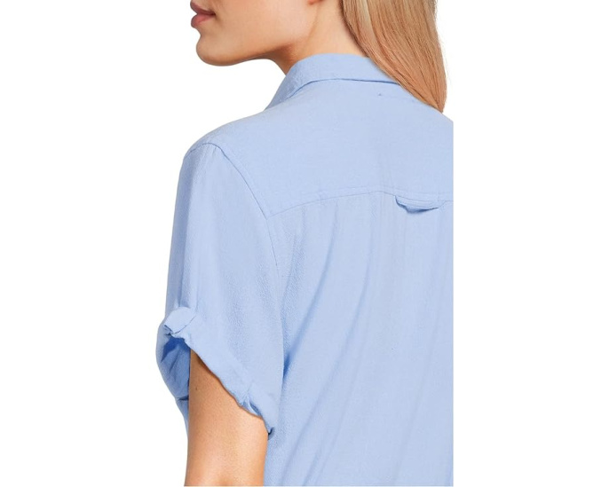 Платье-рубашка Half Placket с коротким рукавом от Lilla P