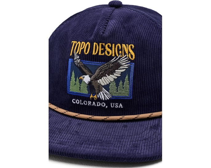 Кепка Topo Designs Corduroy Trucker из вельвета Midnight