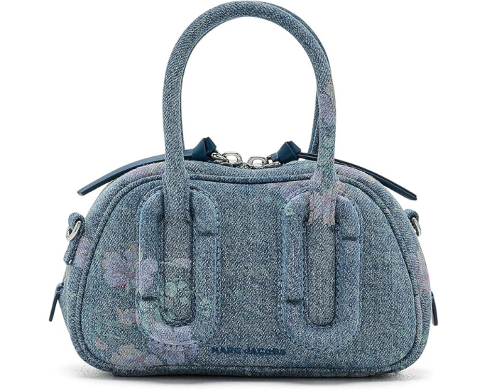 Мини-сумка Marc Jacobs Babe Mini Top-Handle с цветочным денимом