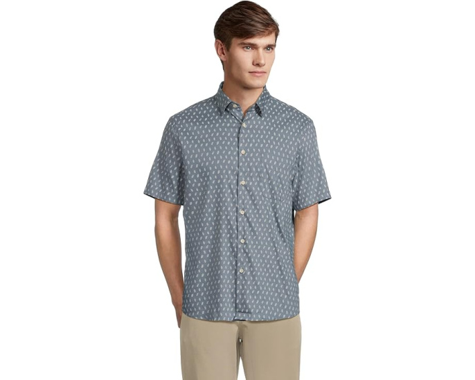Рубашка с коротким рукавом Movement Monterrey из смеси Supima хлопка Faherty