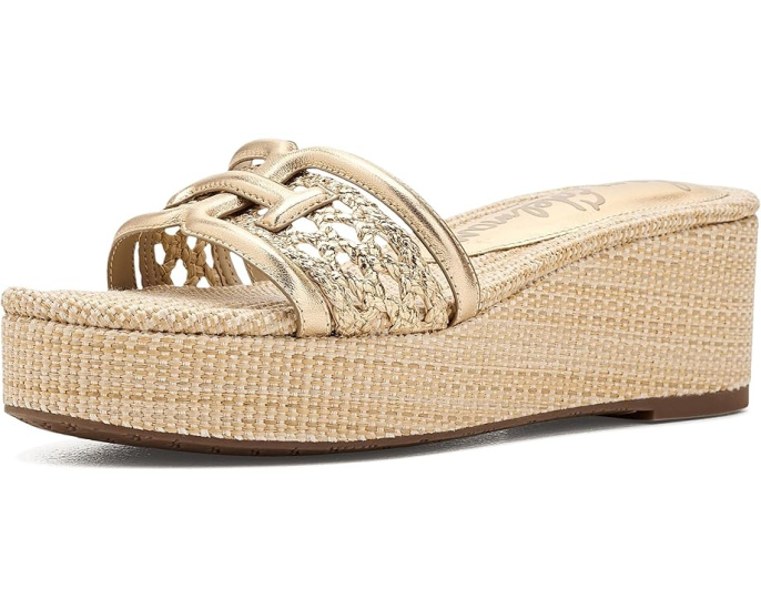 Сандалии Sam Edelman Pauleena Weave на платформе и танкетке с плетеным узором