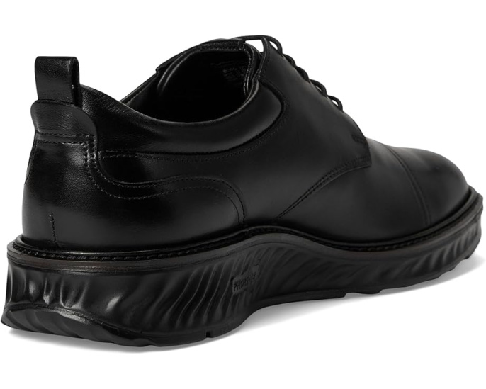 Туфли ECCO ST.1 Hybrid Cap Toe Oxford на шнуровке черные