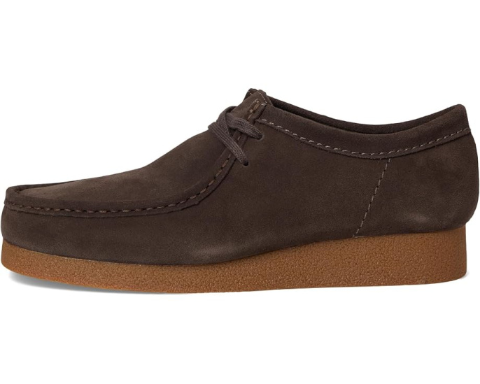 Кларки Wallabee EVO на шнуровке из замши