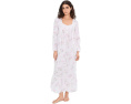 Халат Eileen West Cotton Lawn с длинным рукавом и пуговицами