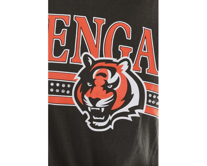Укороченная футболка NFL Cincinnati Bengals с блестками