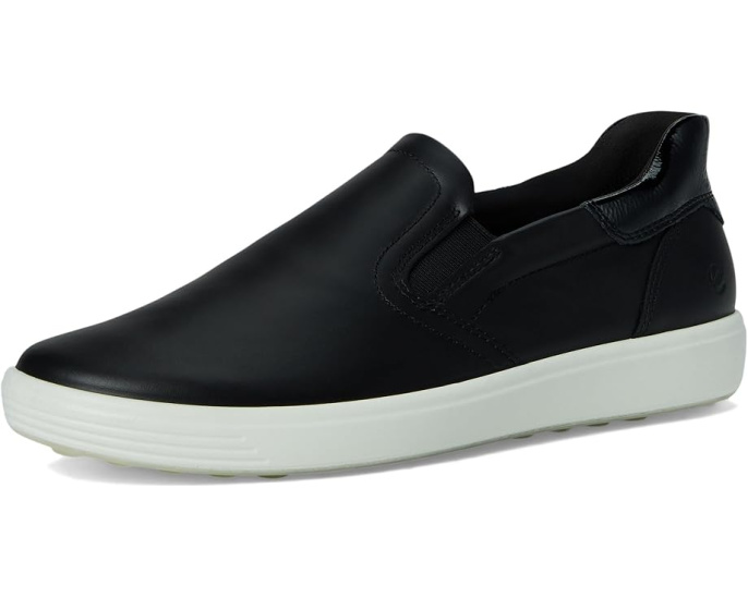 Кроссовки ECCO Soft 7 Easy Slip-On с эластичными вставками и технологией FLUIDFORM