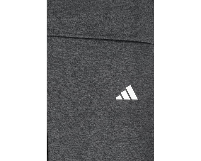 Детские брюки клеш Adidas Black Grey Melange с отворотом