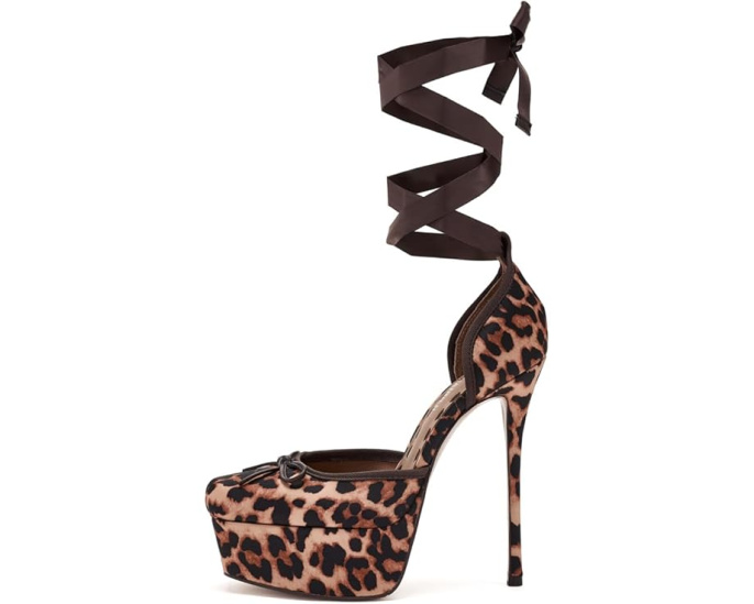 Босоножки на шпильке Listen с принтом животного от Steve Madden
