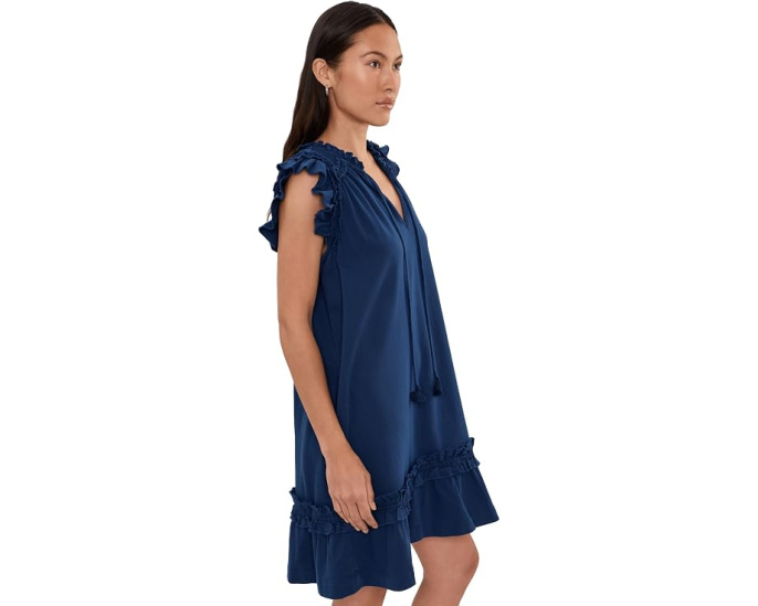 Платье Petite Flutter Sleeve Ruffled от Liverpool Los Angeles с воланами