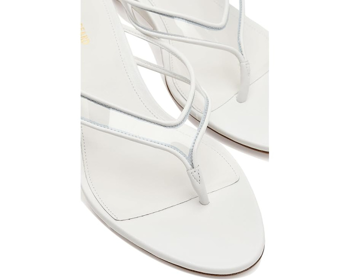 Босоножки-танкетки Clea Wedge Veronica Beard из кожи с перепончатым ремешком