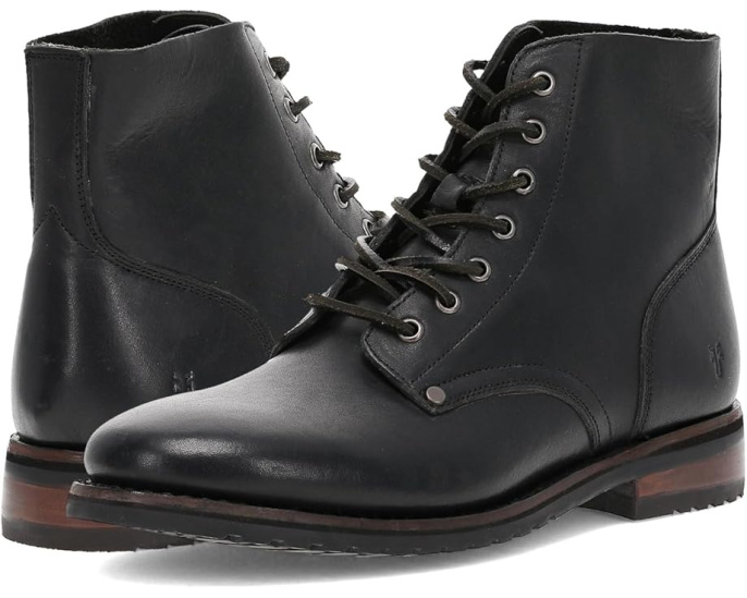 Ботинки Barrett Lace Up из винтажной кожи с круглым носком