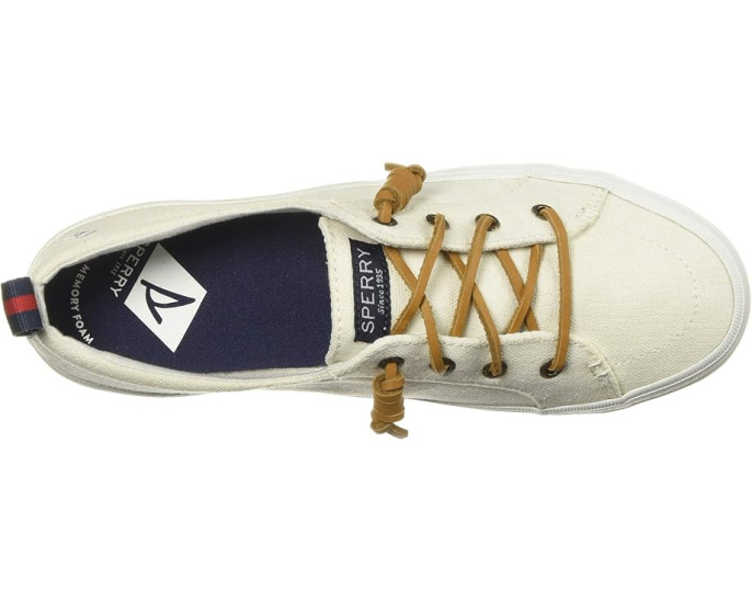Кеды Sperry Crest Vibe Triple Canvas на платформе из парусины