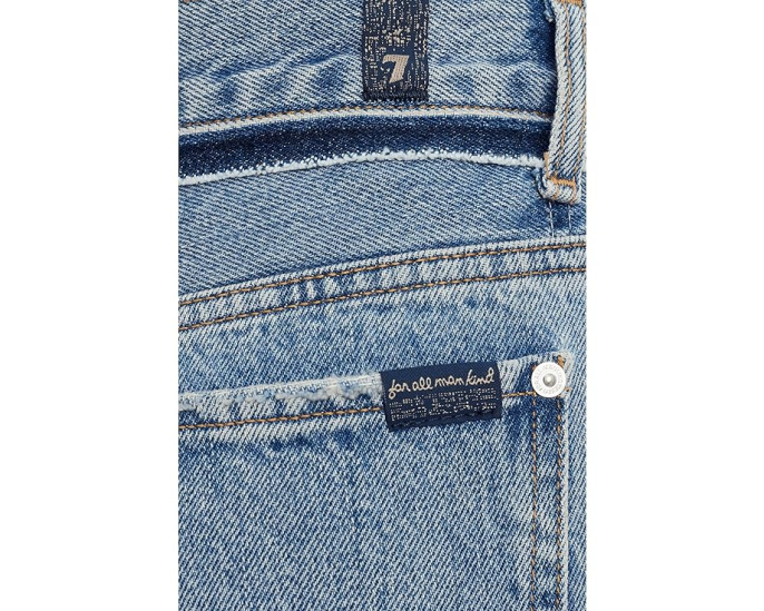 Брюки 7 For All Mankind Stovepipe Straight Ankle с завышенной талией