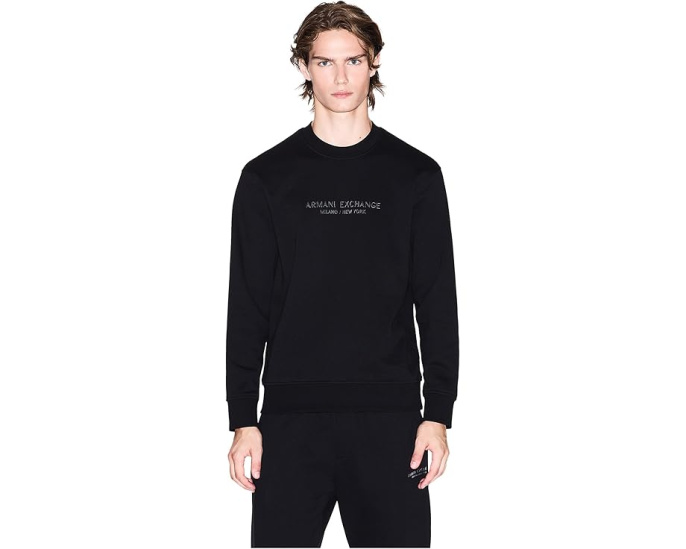 Свитшот Milano New York Logo с длинным рукавом Armani Exchange