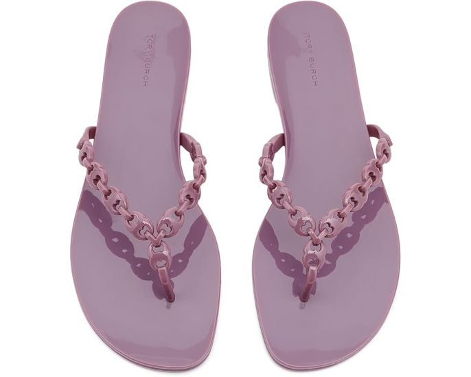 Сланцы Gemini Link Jelly от Tory Burch с ремешком-цепочкой