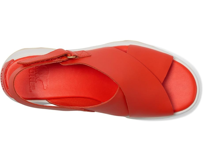 Сандалии SOREL Kinetic Aura Slingback с перекрестным ремешком и квадратным каблуком