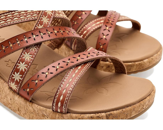 Сандалии SKECHERS Arch Fit Beverlee 2.0 Tigger Posse с искусственной кожей и пробковым клином