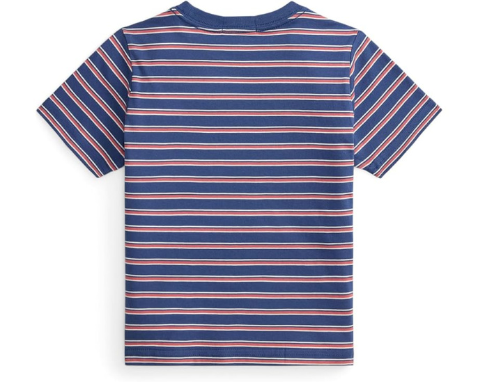 Футболка Polo Ralph Lauren из полосатого хлопкового джерси для малышей и детей