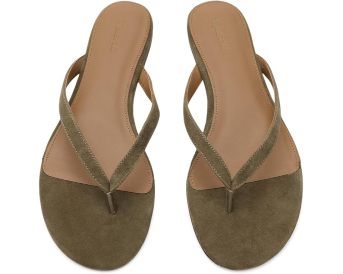 Вьетнамки Ivanna Thong из замши Madewell