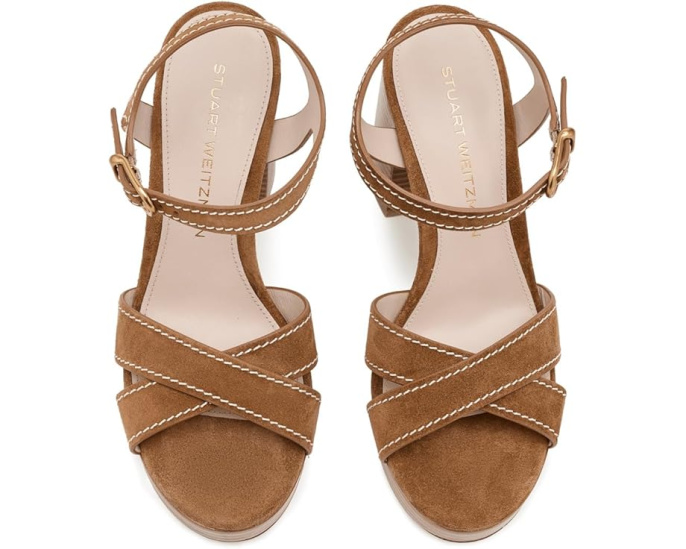 Туфли Dayna Saddle Platform Stuart Weitzman на платформе и каблуке