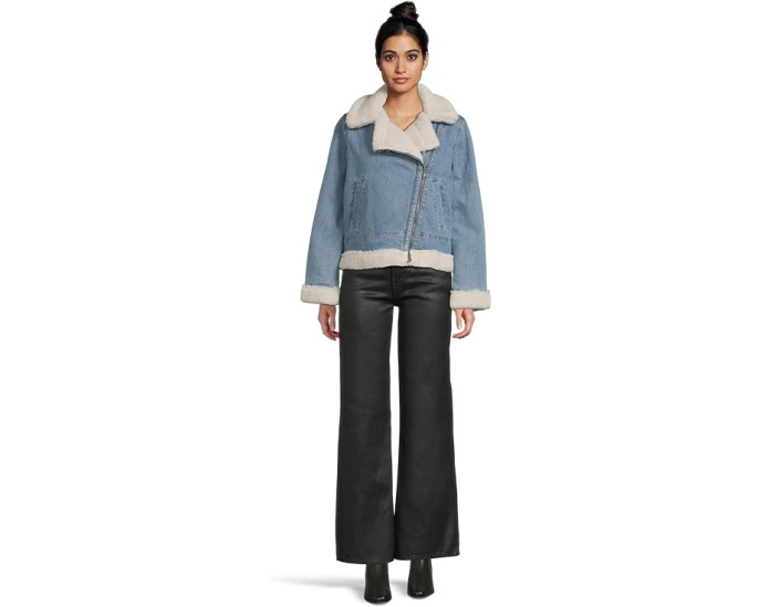 Джинсовая косуха Levi's с подкладкой Sherpa в стиле мотокуртки