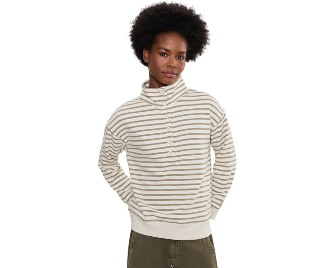 Томми Багама худи Marina Del Mar Striped с высоким воротником