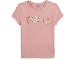 Футболка с логотипом в горошек от Polo Ralph Lauren для малышей