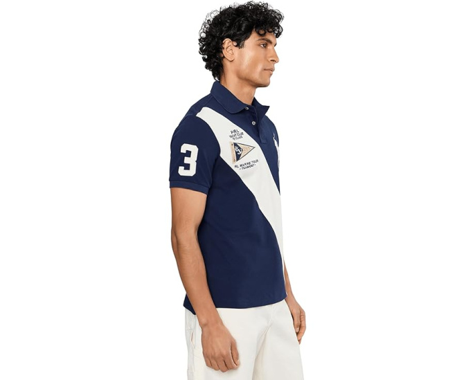 Polo Ralph Lauren Custom Slim Fit Big Pony Mesh поло